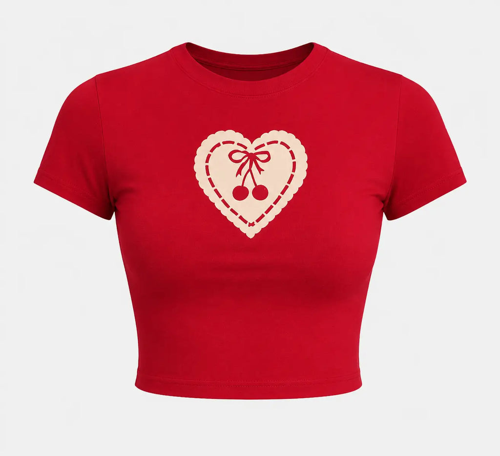 Belta Red Baby Tee – Where Streetwear Meets Bold Girl Energy