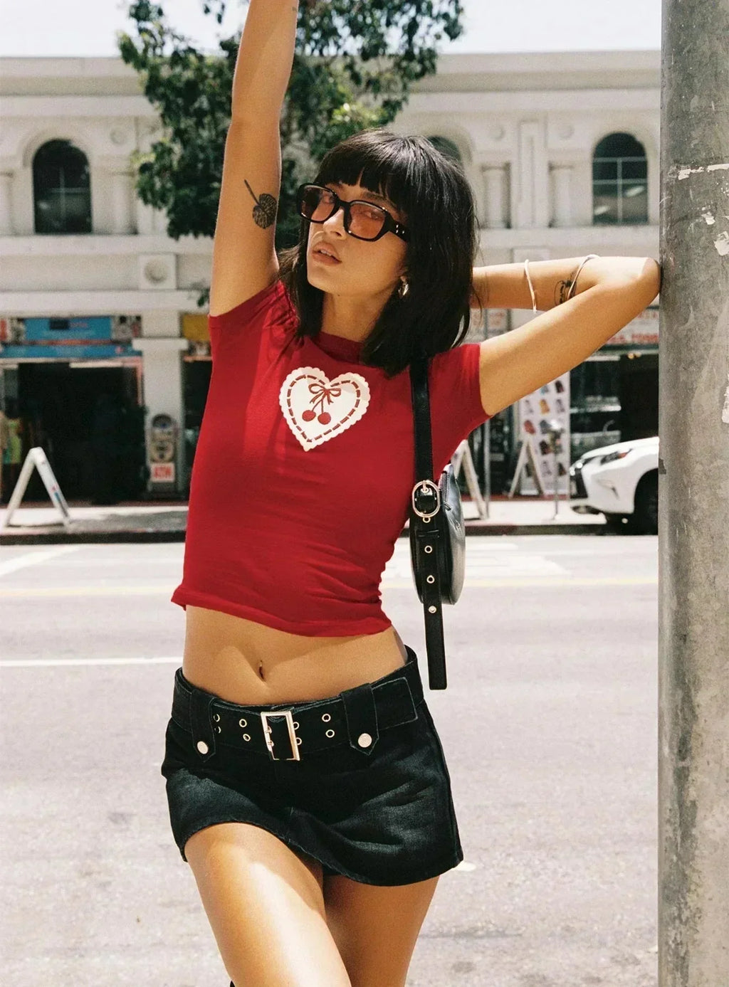 Belta Red Baby Tee – Where Streetwear Meets Bold Girl Energy | physical by 303™ (formerly 303)