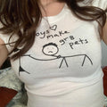 Boys Make Great Pets Baby Tee - Trendy Aesthetic Y2K T-Shirt for Gen Z Girls | physical by 303™ (formerly 303)
