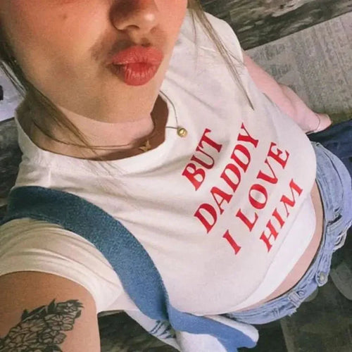 But Daddy I Love Him – Baby Tee for the Heartbreak Era | physical by 303™ (formerly 303)