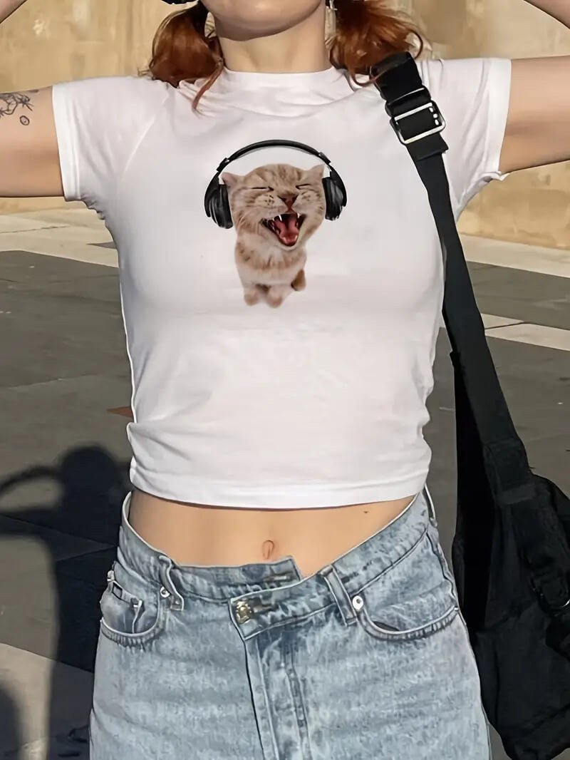 Cat International Baby Tee | Crop Top | physical by 303™ (formerly 303)