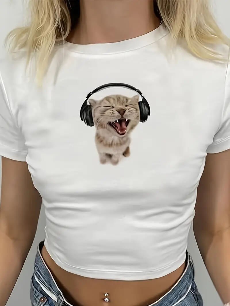 Cat International Baby Tee | Crop Top | physical by 303™ (formerly 303)