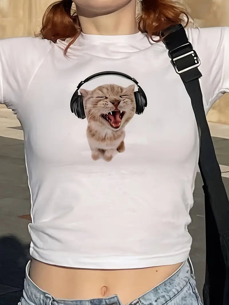 Cat International Baby Tee | Crop Top | physical by 303™ (formerly 303)