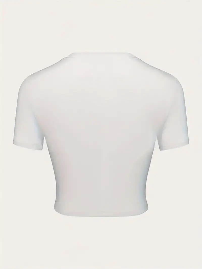 Cherry Graphic Baby Tee – White Crop Top | physical by 303™ (formerly 303)