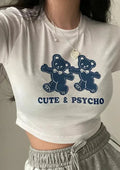 Cute and Psycho Baby Tee | Crop Top | physical by 303™ (formerly 303)