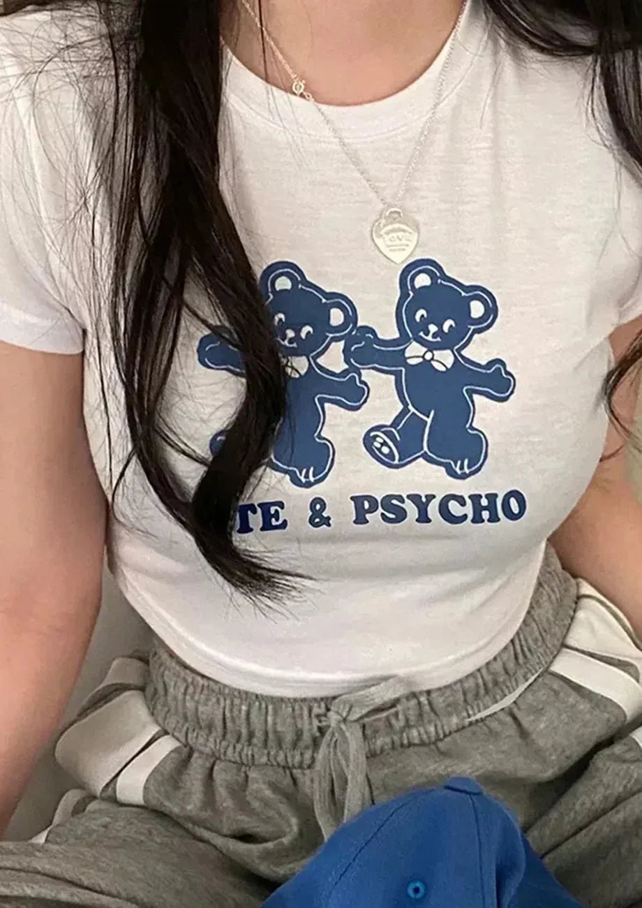 Cute and Psycho Baby Tee | Crop Top | physical by 303™ (formerly 303)