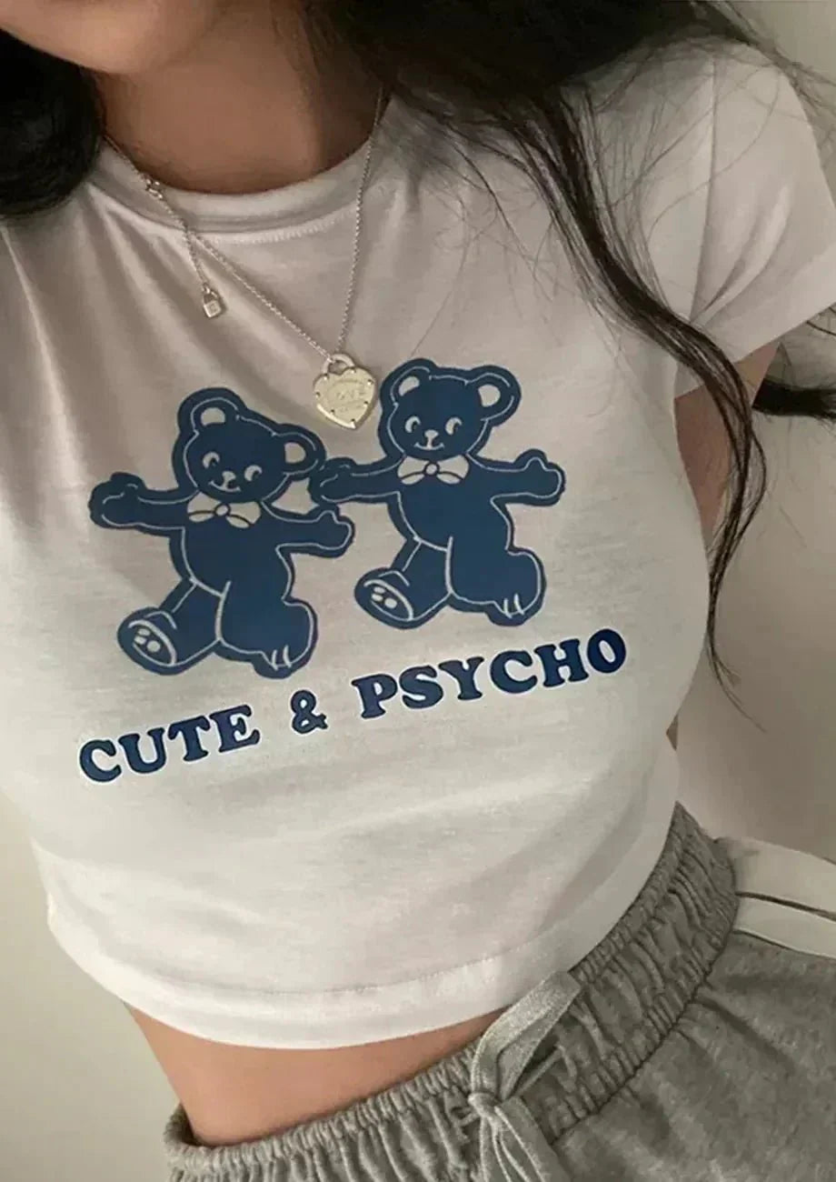 Cute and Psycho Baby Tee | Crop Top | physical by 303™ (formerly 303)