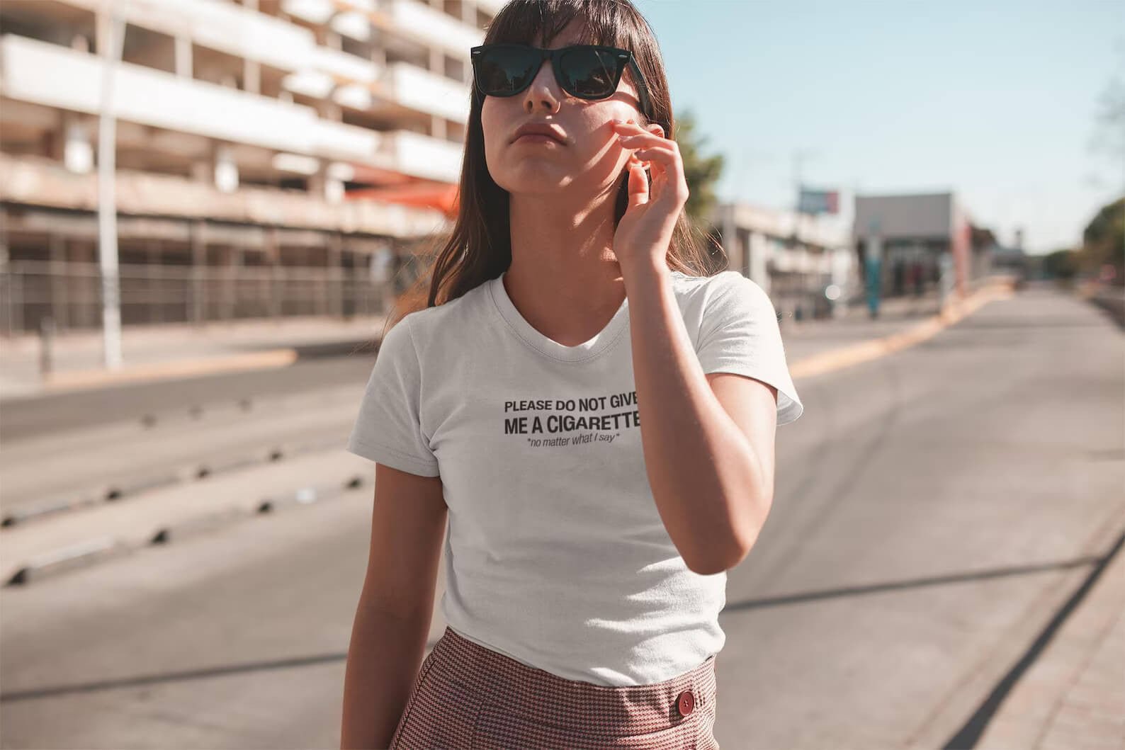 Do Not Give Me a Cigarette No Matter What I Say Baby Tee | Crop Top | physical by 303™ (formerly 303)