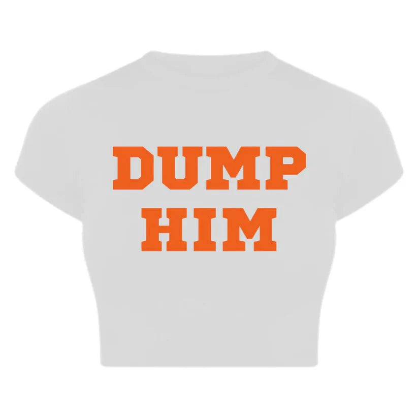 DUMP HIM Black Baby Tee – The Viral Breakup Top You Need ?? | physical by 303™ (formerly 303)
