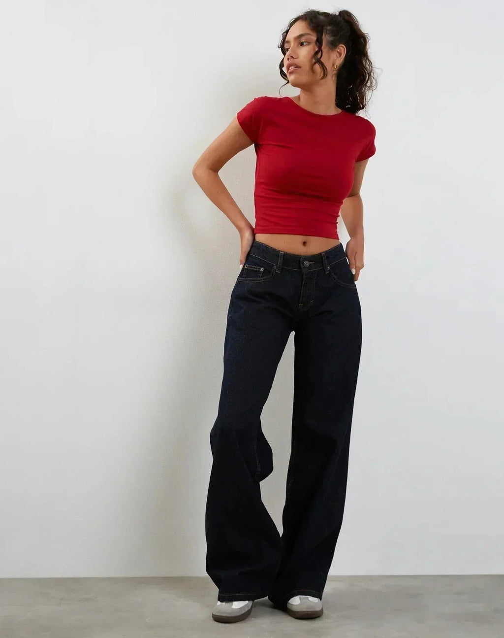 Essential Red Crop Top | Baby Tee | physical by 303™ (formerly 303)