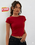 Essential Red Crop Top | Baby Tee | physical by 303™ (formerly 303)