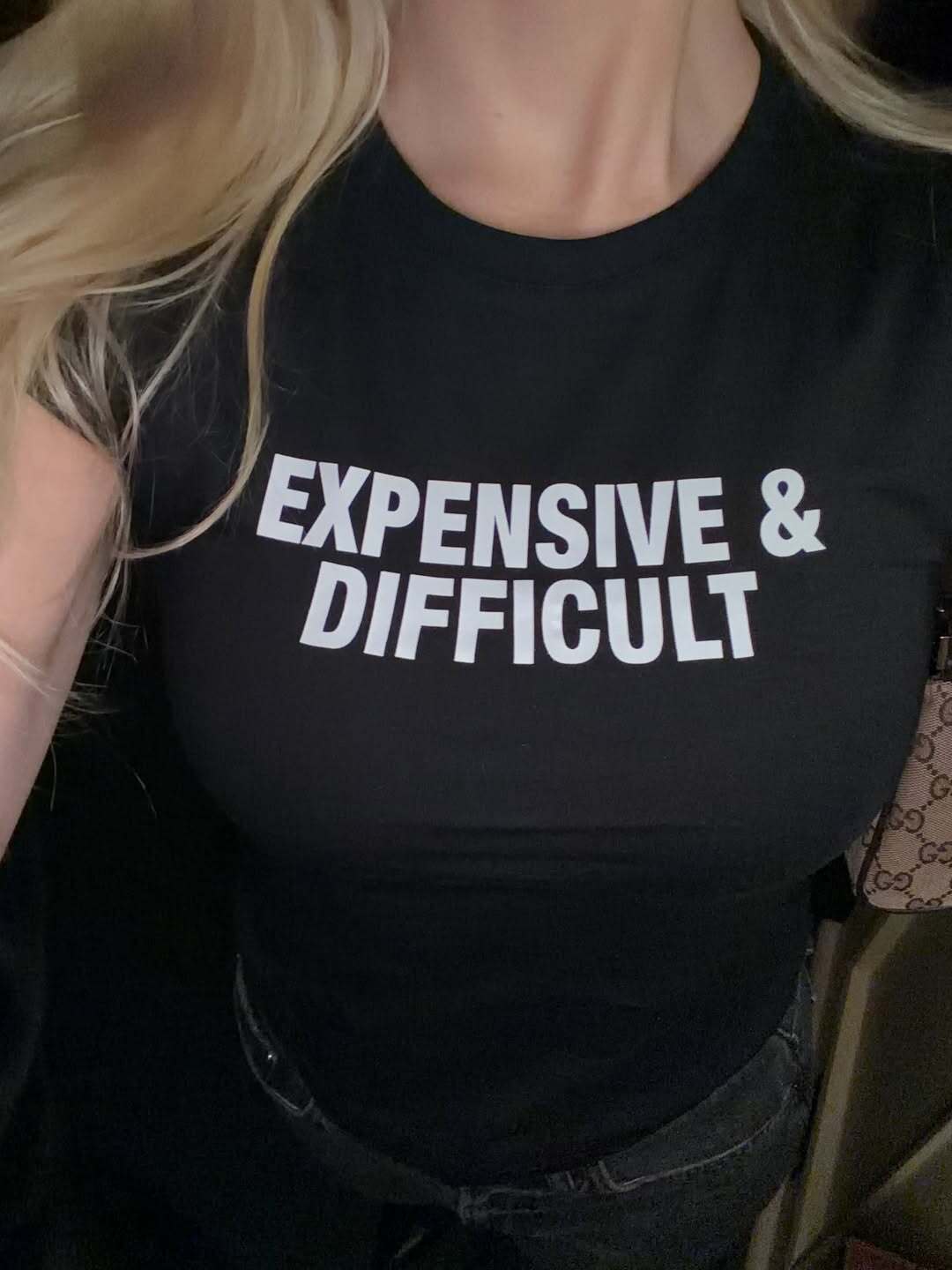 Expensive & Difficult Baby Tee Crop Top for Women | Statement Graphic Tee – 303 | physical by 303™ (formerly 303)