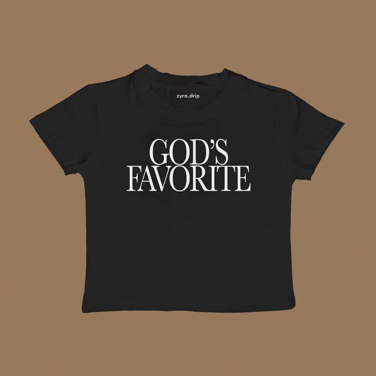 God’s Favorite Baby Tee – Cropped Graphic Tee for Gen Z Girls | physical by 303™ (formerly 303)