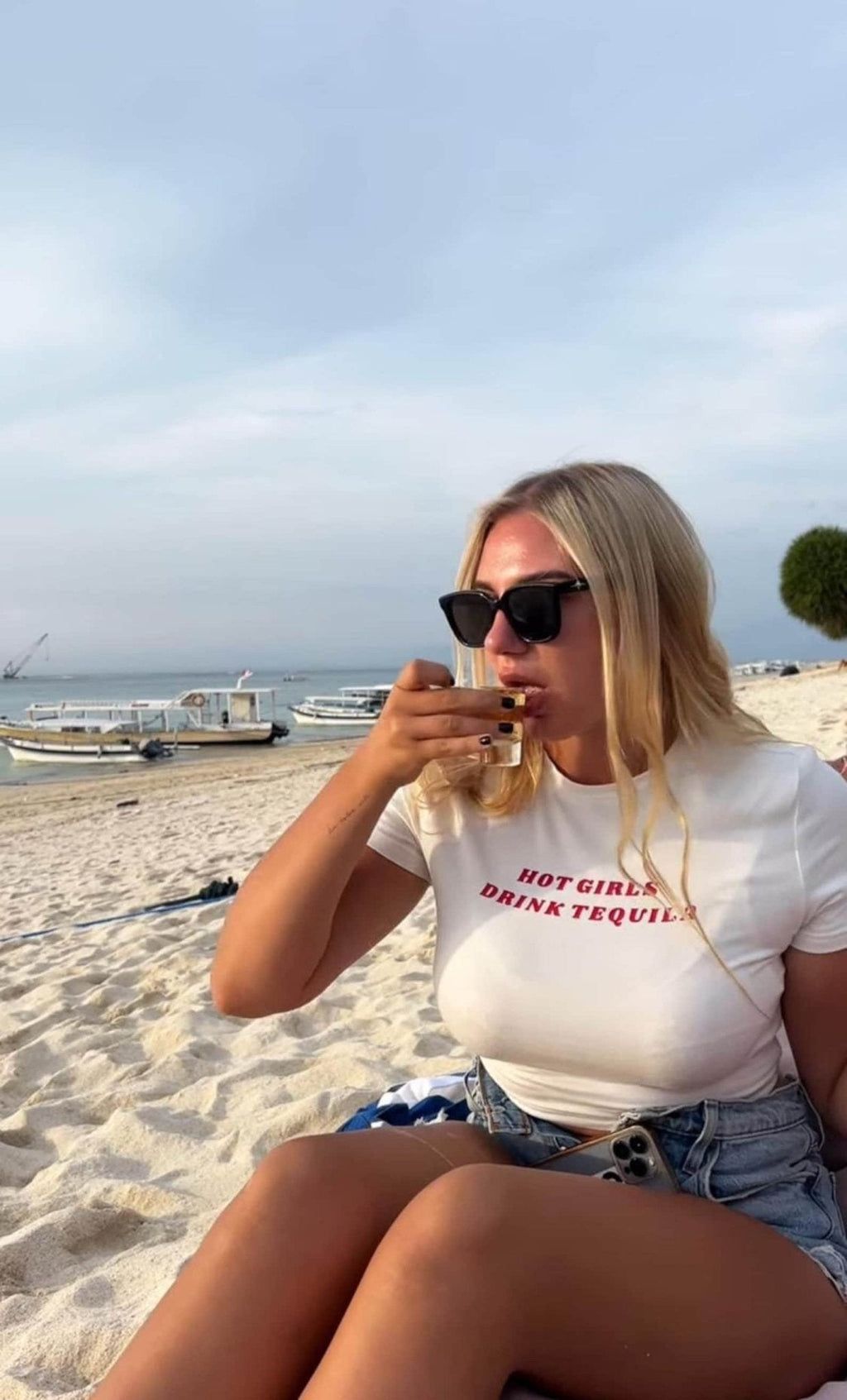 Hot Girls Drink Tequila Baby Tee – Women’s Crop Top | physical by 303™ (formerly 303)