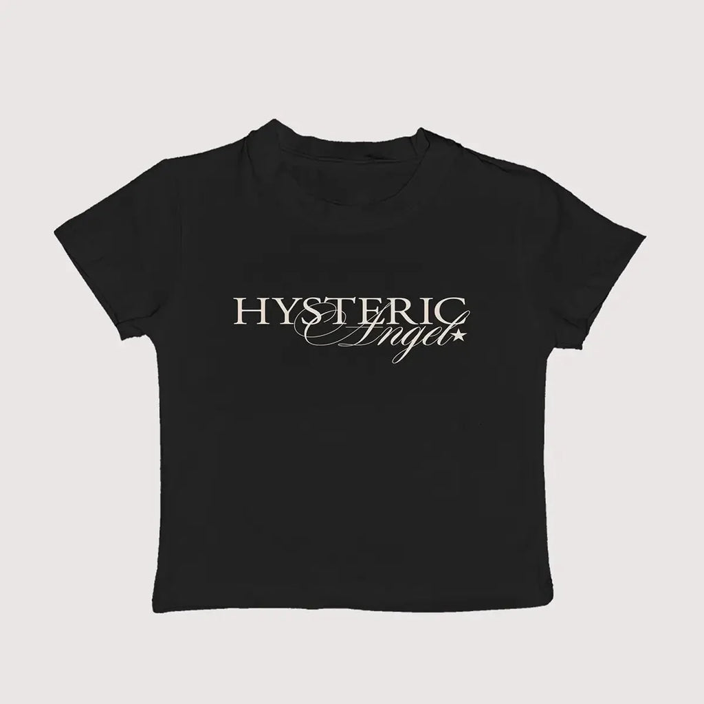 Hysteric Angel Baby Tee | Aesthetic Graphic Crop Top for Women | physical by 303™ (formerly 303)