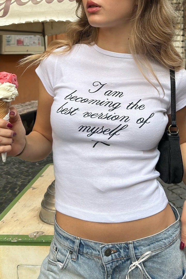 I Am Becoming Best Version Baby Tee | Crop Top | physical by 303™ (formerly 303)