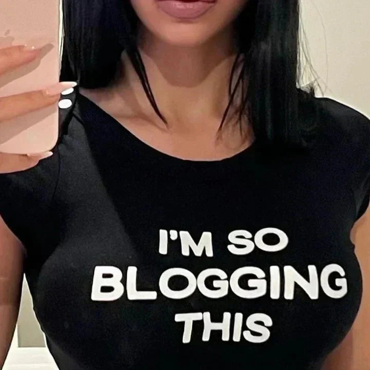 I’m So Blogging This – Y2K Baby Tee for Your Inner Main Character | physical by 303™ (formerly 303)