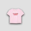 Kaleshi Aurat Baby Tee Crop Top – Aesthetic Graphic Printed Women's Fitted Tee | physical by 303™ (formerly 303)