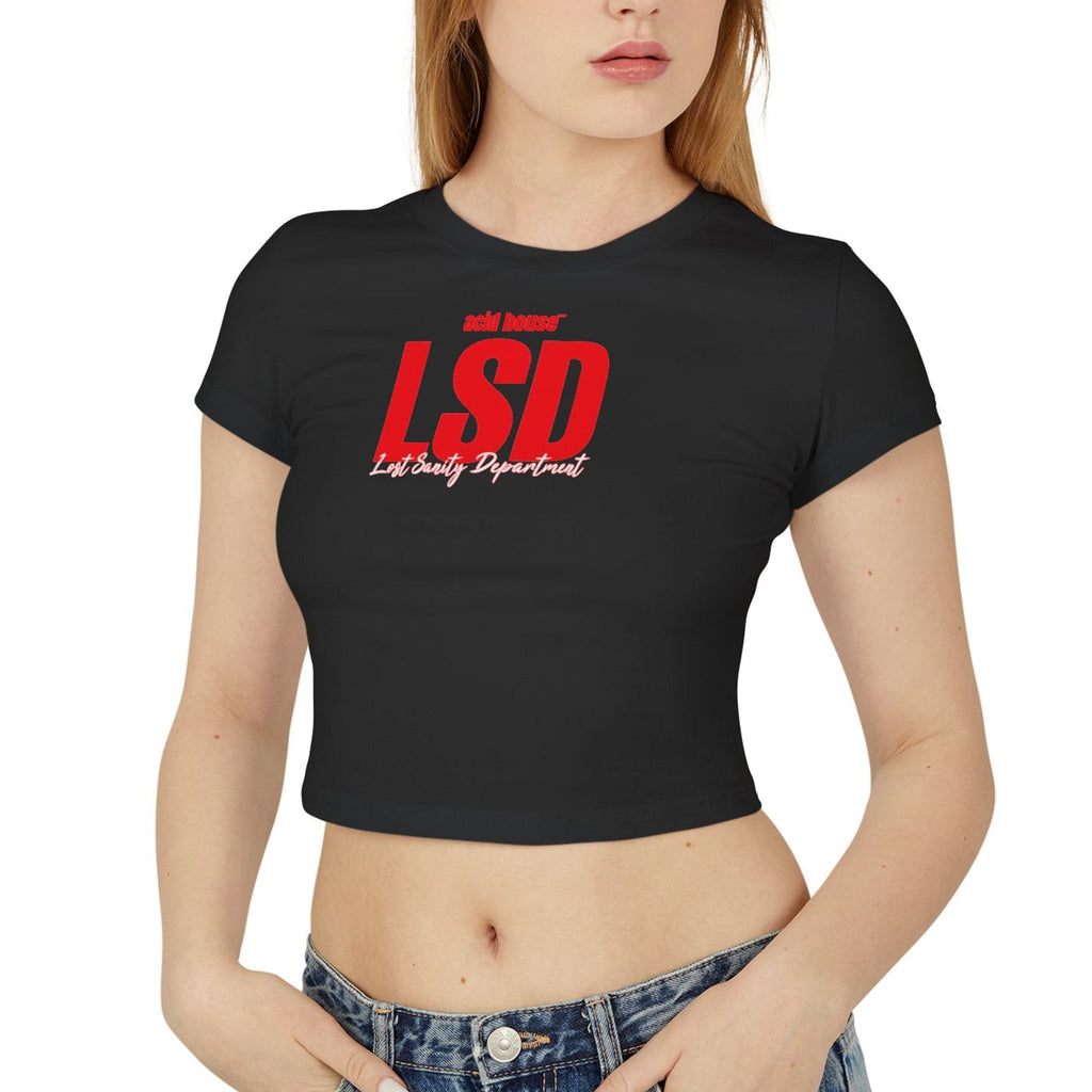 LSD Lost Sanity Department Crop Top – 303 Baby Tee | physical by 303™ (formerly 303)