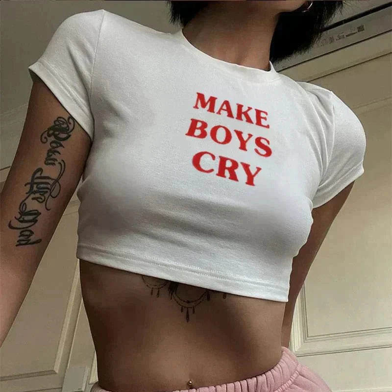 Make Boys Cry Baby Tee | Crop Top | physical by 303™ (formerly 303)