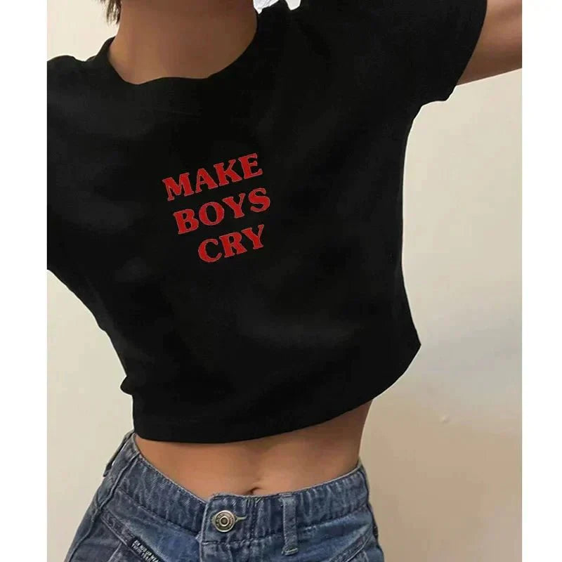 Make Boys Cry Baby Tee | Crop Top | physical by 303™ (formerly 303)
