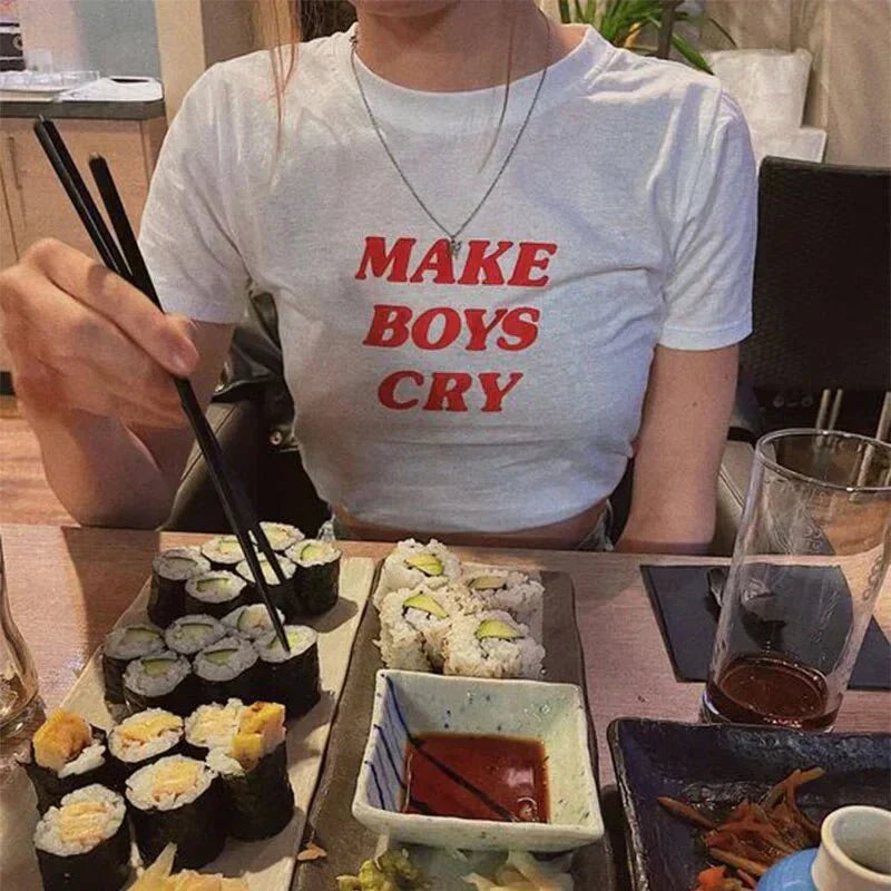 Make Boys Cry Baby Tee | Crop Top | physical by 303™ (formerly 303)