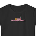 Outsmoke Him Graphic Baby Tee for Women – Black Fitted Crop Top | physical by 303™ (formerly 303)