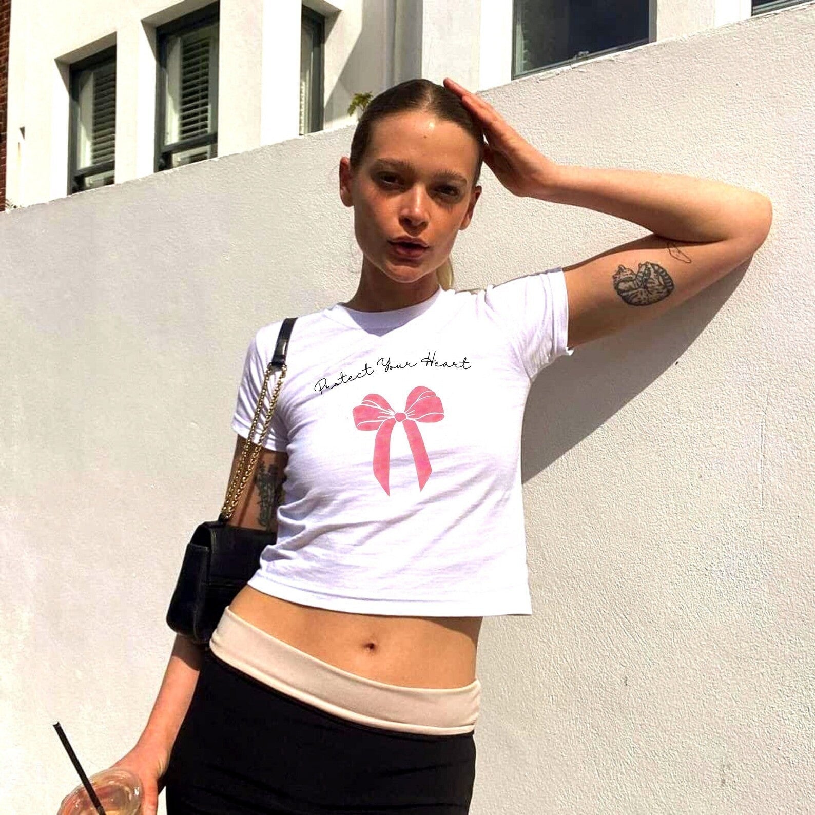 Protect Your Heart Baby Tee – Trendy, Sass - Infused, Gen Z Slay Vibes | physical by 303™ (formerly 303)