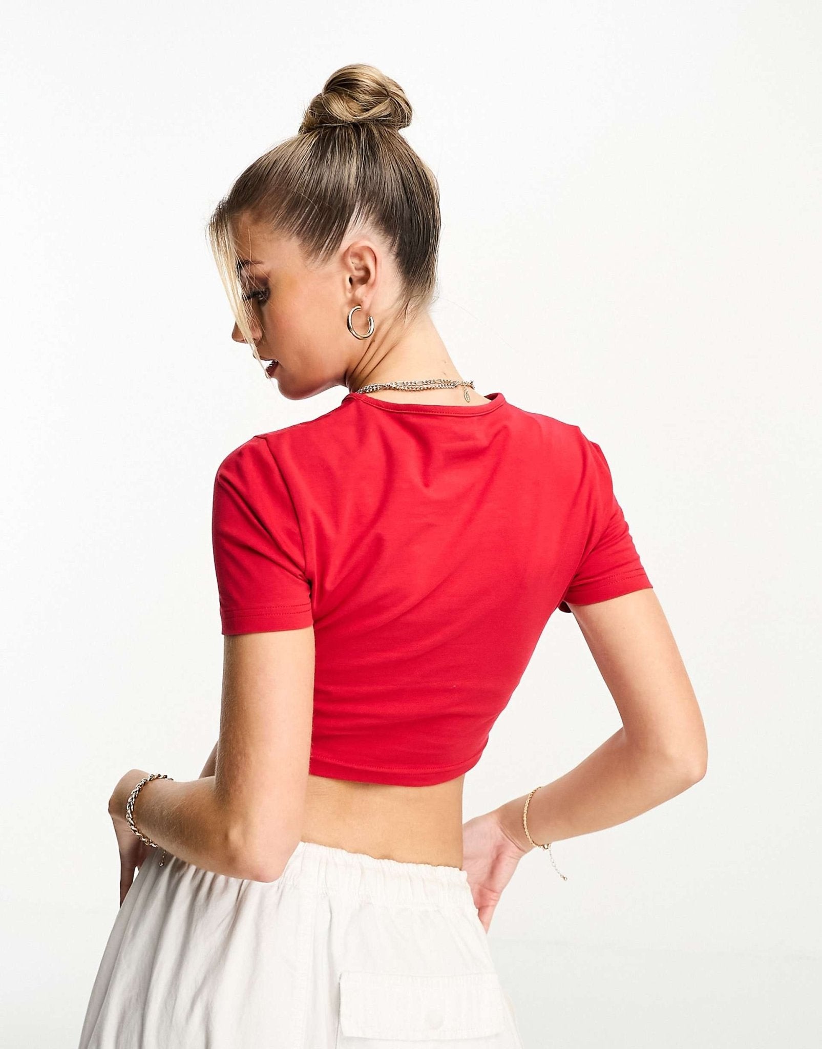 Red Deadbeat Girlfriend Baby Tee – Bold Graphic Crop Top for Women | physical by 303™ (formerly 303)