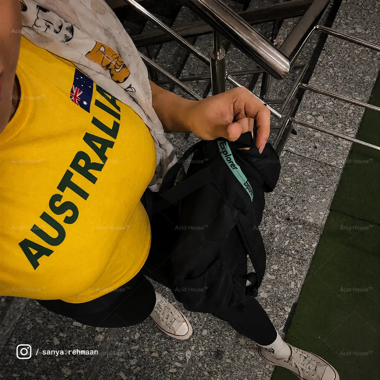 Australia Baby Tee for Women | Yellow Y2K Crop Top | 303