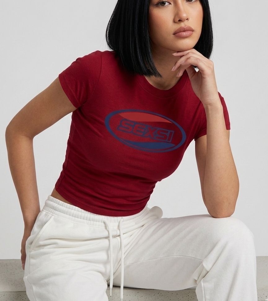 Sexsi Baby Tee for Women – Bold Graphic Crop Top Y2K Aesthetic | physical by 303™ (formerly 303)