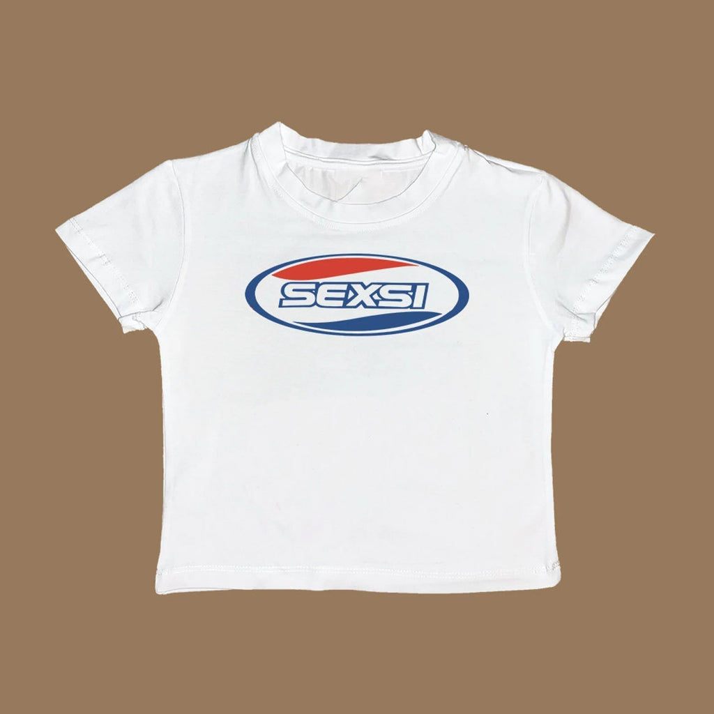 Sexsi Baby Tee for Women – Bold Graphic Crop Top Y2K Aesthetic | physical by 303™ (formerly 303)