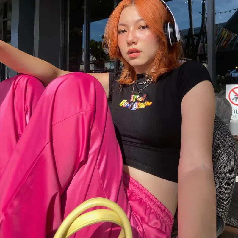 Still That Bitch Baby Tee in Black – Crop Top for Baddies, BFFs & Main Characters | physical by 303™ (formerly 303)