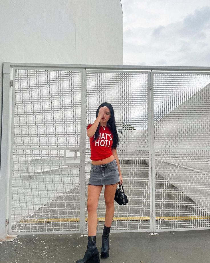 That’s Hot Graphic Baby Tee for Women – Y2K Aesthetic Crop Top | physical by 303™ (formerly 303)