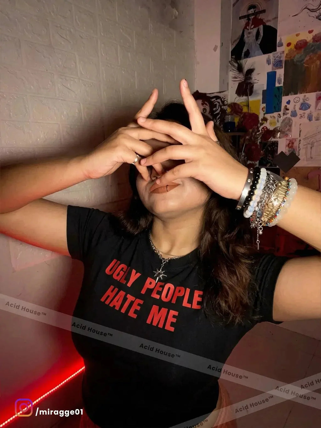 Ugly People Hate Me Baby Tee – White Crop Top | physical by 303™ (formerly 303)