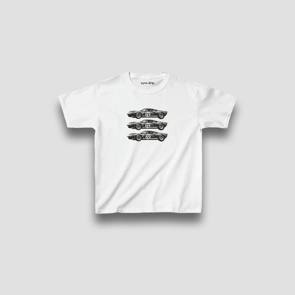 Vintage Race Car Baby Tee for Women | physical by 303™ (formerly 303)