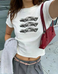 Vintage Race Car Baby Tee for Women | physical by 303™ (formerly 303)