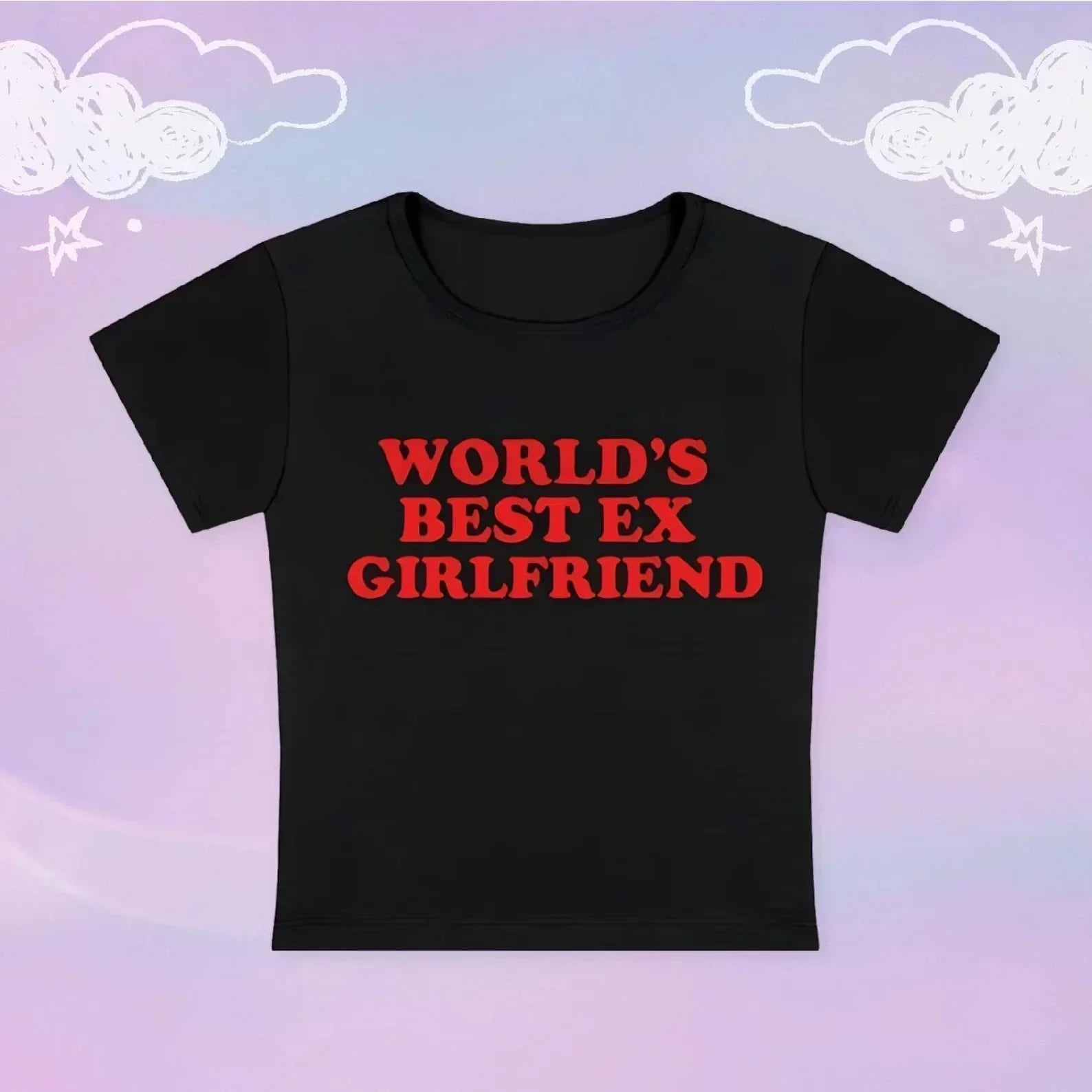 World’s Best Ex - Girlfriend Baby Tee – Gen Z’s Go - To Breakup Fit | physical by 303™ (formerly 303)
