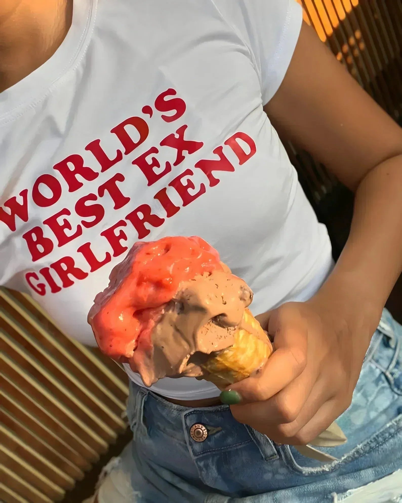 World’s Best Ex - Girlfriend Baby Tee – Gen Z’s Go - To Breakup Fit | physical by 303™ (formerly 303)