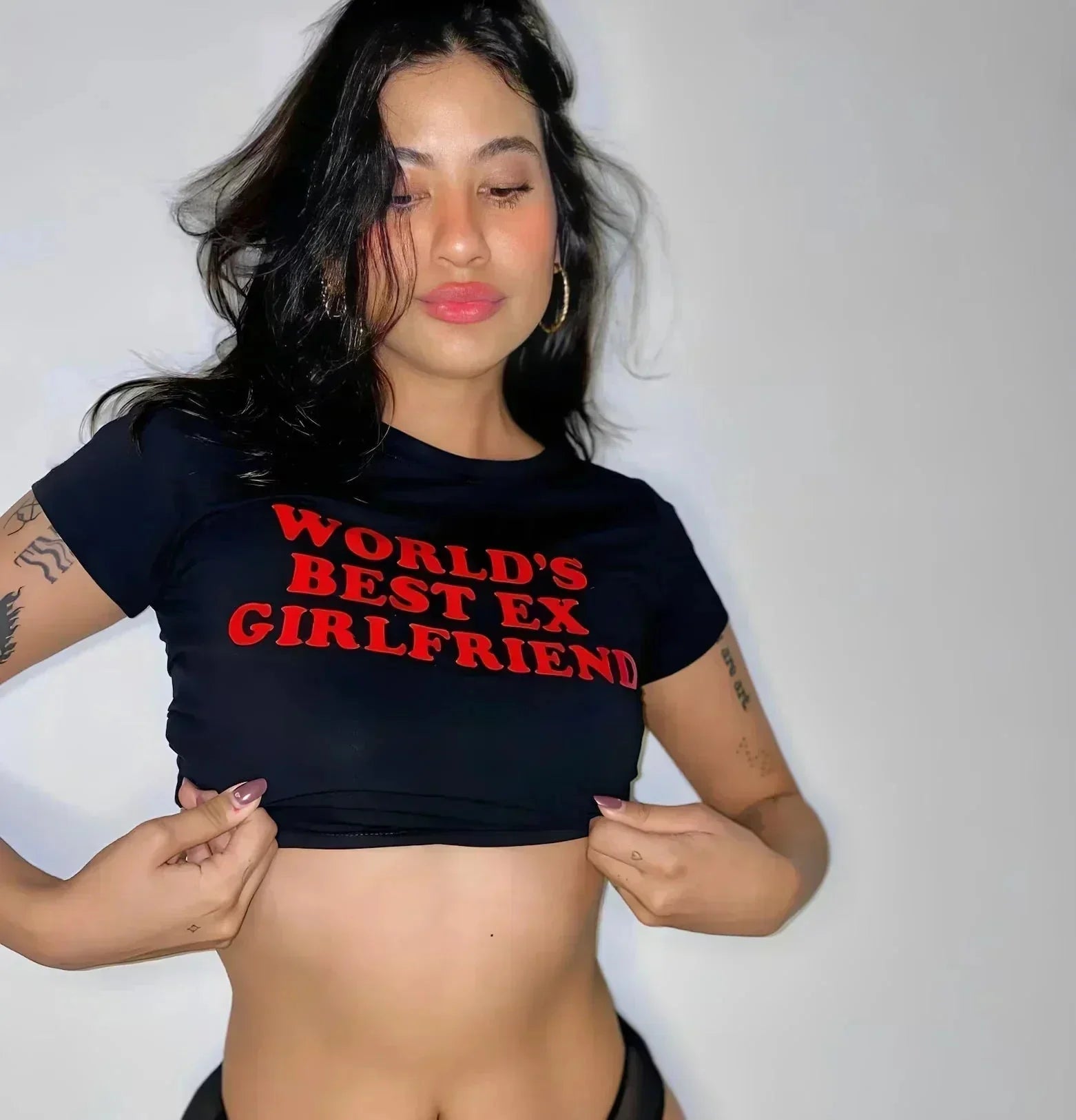 World’s Best Ex - Girlfriend Baby Tee – Gen Z’s Go - To Breakup Fit | physical by 303™ (formerly 303)