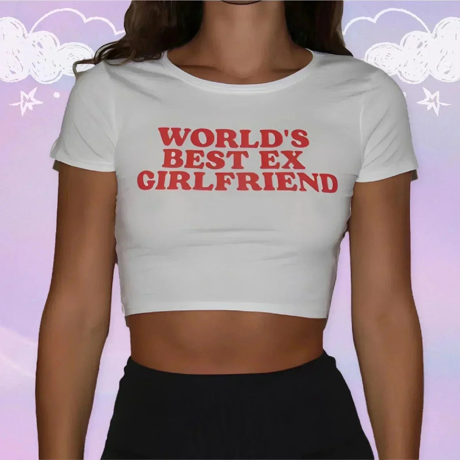 World’s Best Ex - Girlfriend Baby Tee – Gen Z’s Go - To Breakup Fit | physical by 303™ (formerly 303)