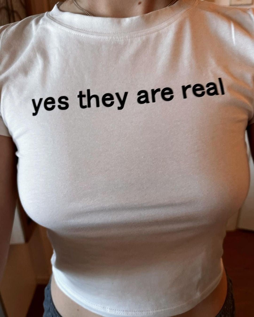 Yes They Are Real Baby Tee | Crop Top | physical by 303™ (formerly 303)